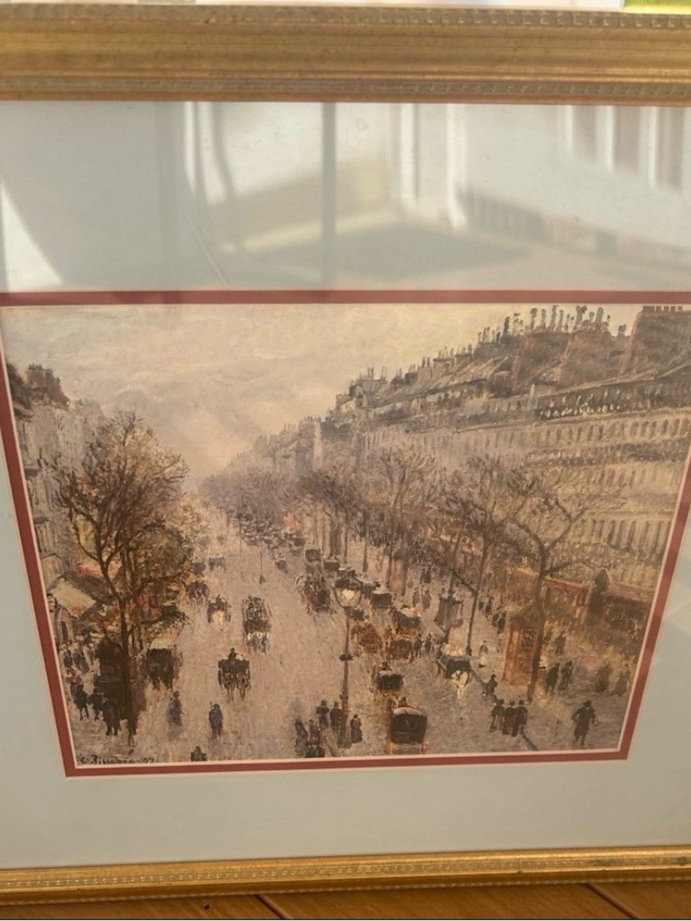 Camille Pissarro “Boulevard Montmartre Winter Morning” Art Print